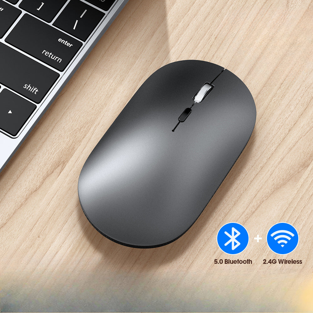 X2 Wireless Mouse Business Mute Typec Charging Aluminum Alloy Roller Office Mouse Bluetooth