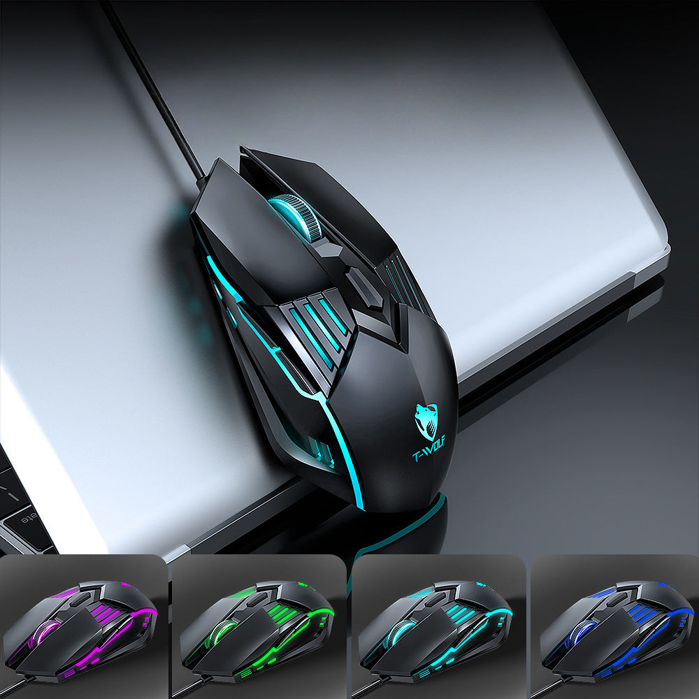 TF700 real mechanical high-end keyboard, mouse and earphones four-piece e-sports game mechanical set