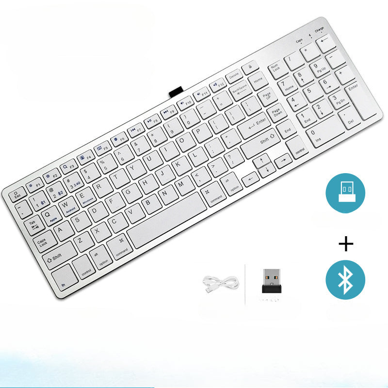 Wireless Keyboard Scissors Feet Mute Mini Set Portable Computer Tablet Phone Folding Bluetooth Keyboard