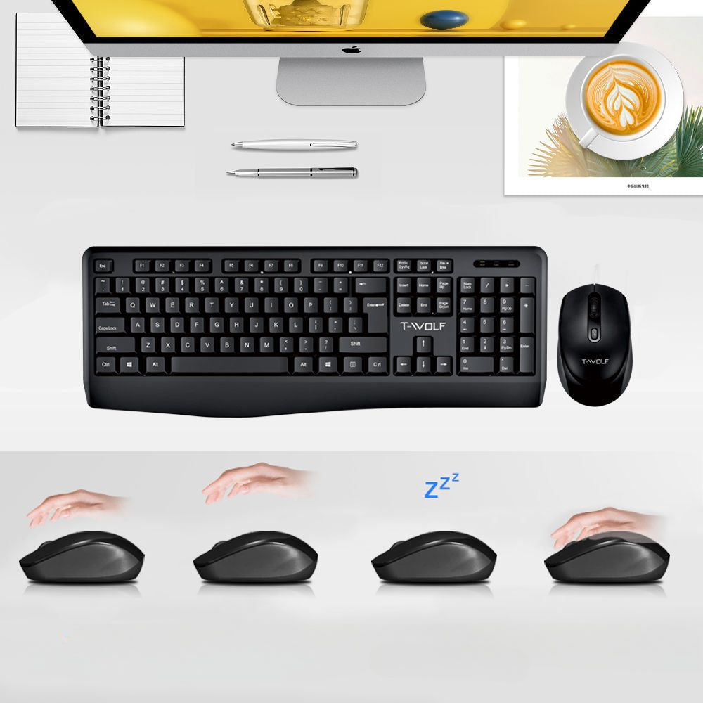 Wireless Keyboard Mouse Kit Portable Cheap Cost Effective Laptop Desktop Computer