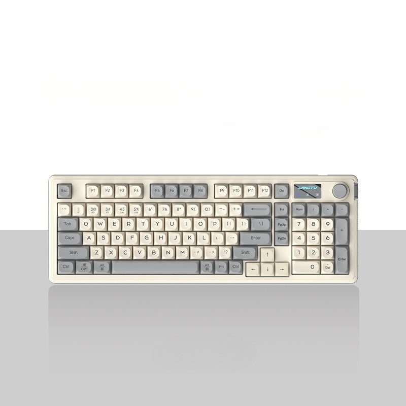 L98 wired silent office keyboard, mechanical feel RGB light effect game competitive high-value keyboard