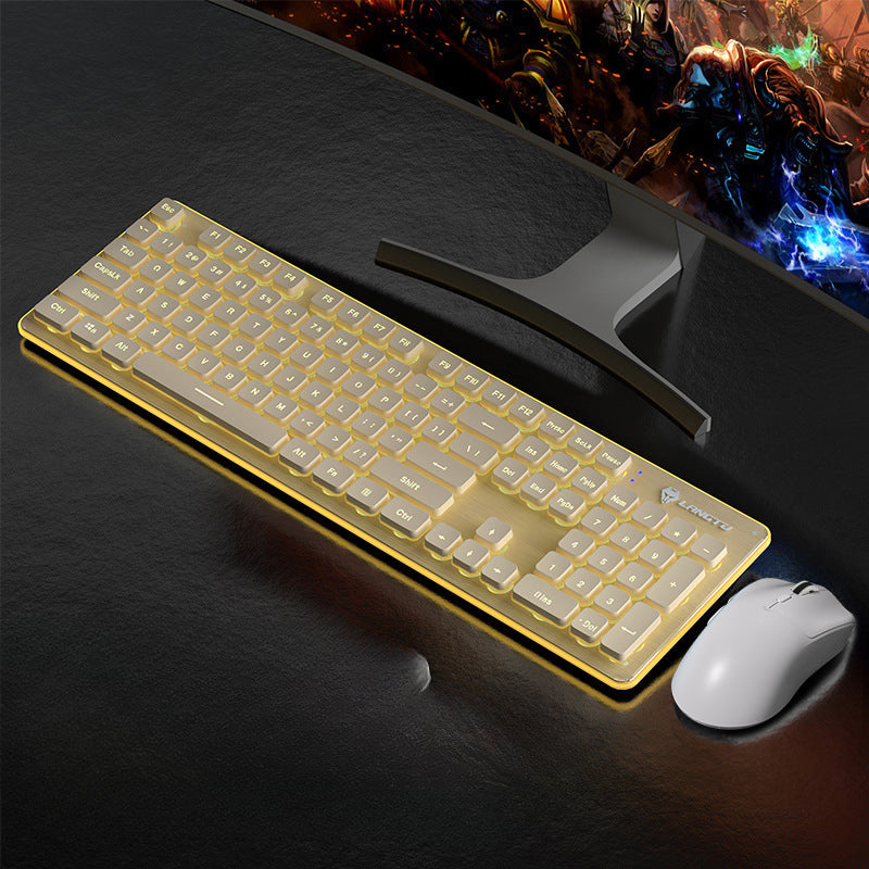 LT600 wireless silent film keyboard and mouse set desktop notebook game competitive office keyboard mouse