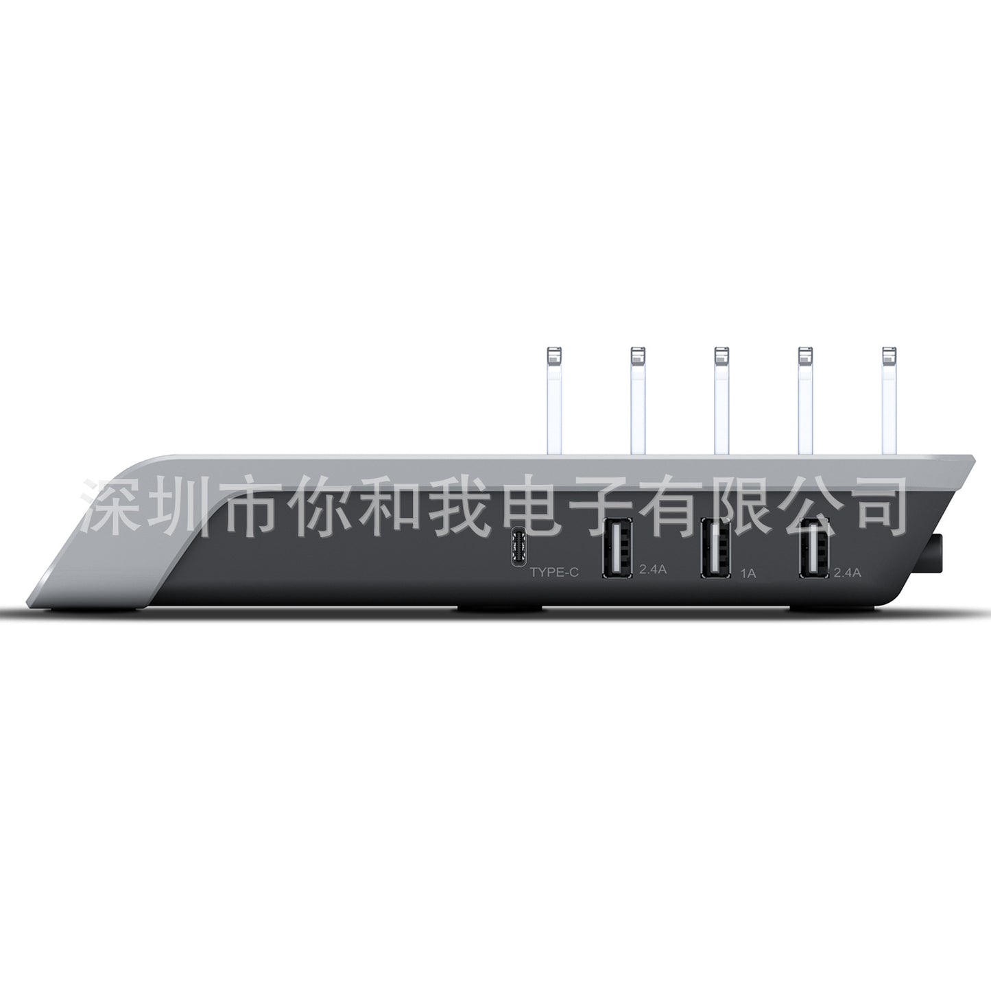 New 10W multi-port wireless charging bracket, four-port USB charger, desktop multi-function wireless charging base