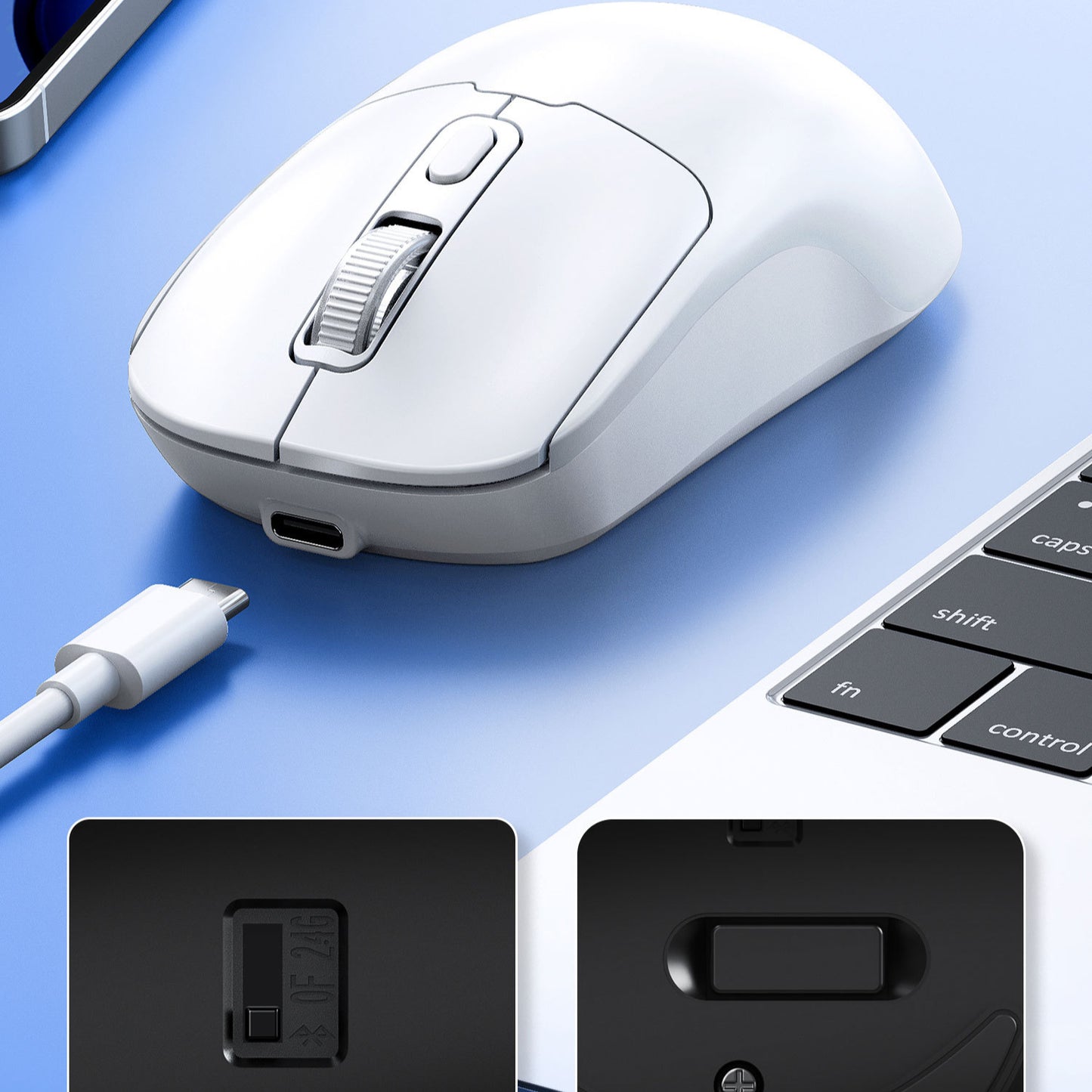 Wireless Bluetooth mouse charging 2.4G silent office compact and practical laptop accessories
