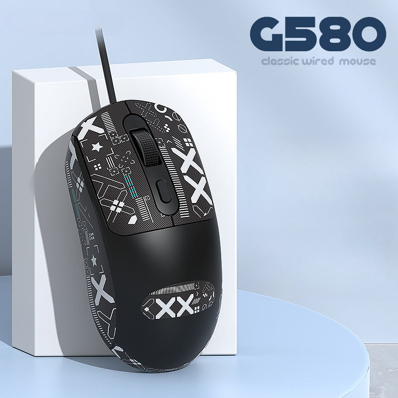 G580 Game Mouse Business Office General Wired Simple Advanced Sense Shit King Mouse
