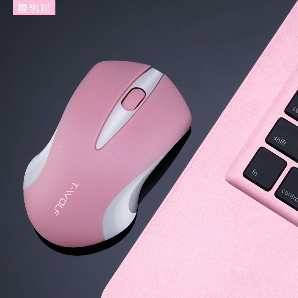 Q2 Wireless Mouse Girls Laptop Desktop Computer Universal Office Battery Compact Mouse
