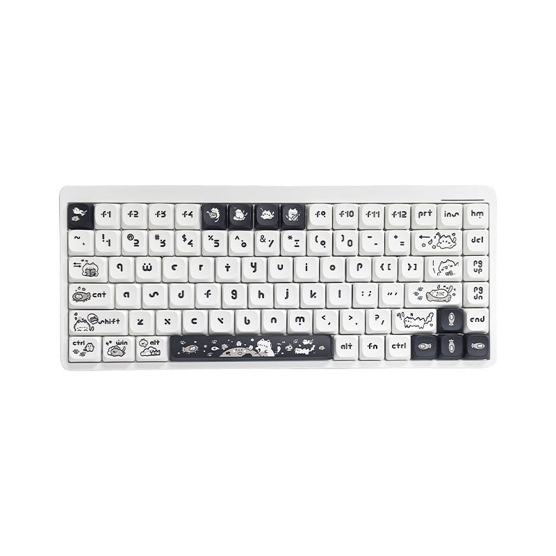 Customized red axis, green axis, low axis computer keyboard, silent office, high-value wireless Bluetooth mechanical keyboard three-mode