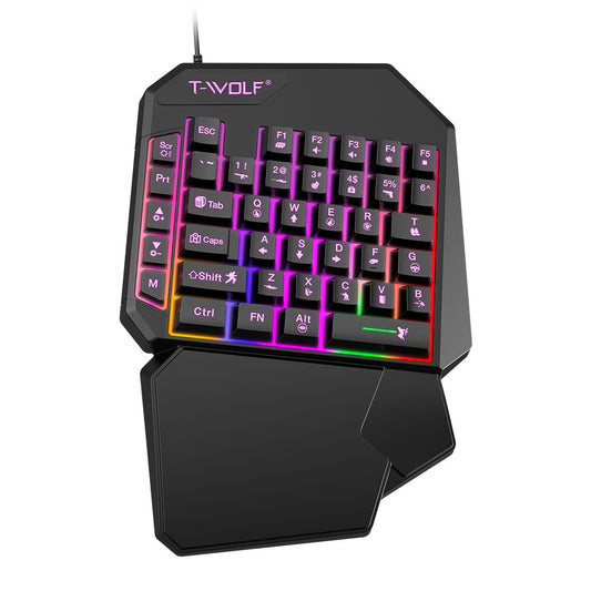T19 one-handed keyboard Gungod Throne left-hand game keyboard mechanical feel
