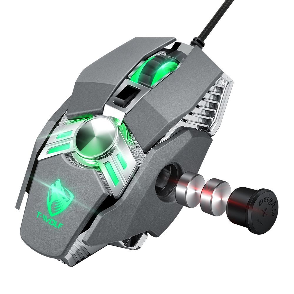 V10 game mouse wired metal luminous electronic sports mechanical computer mouse macro programming