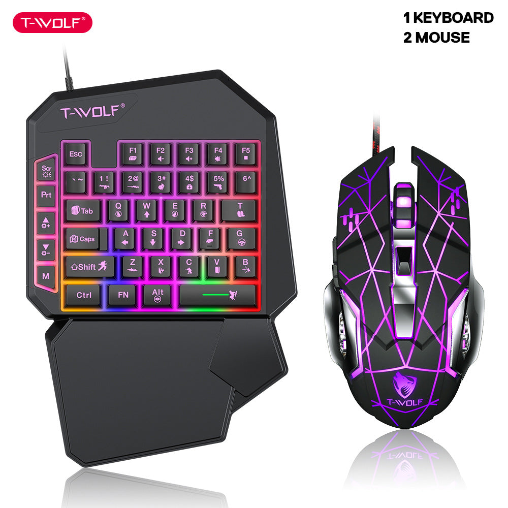 T19 one-handed keyboard Gungod Throne left-hand game keyboard mechanical feel