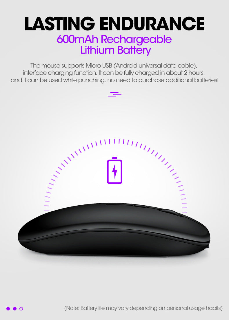 X1 wireless mouse Bluetooth dual-mode charging silent mouse computer notebook office optical mouse