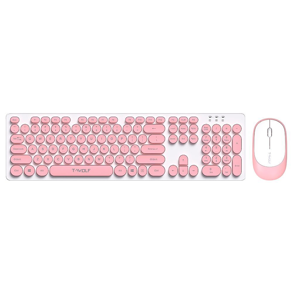 TF770 keyboard and mouse set wireless girl mint green macaron usb office business set
