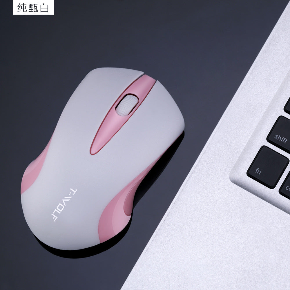 Q2 Wireless Mouse Girls Laptop Desktop Computer Universal Office Battery Compact Mouse