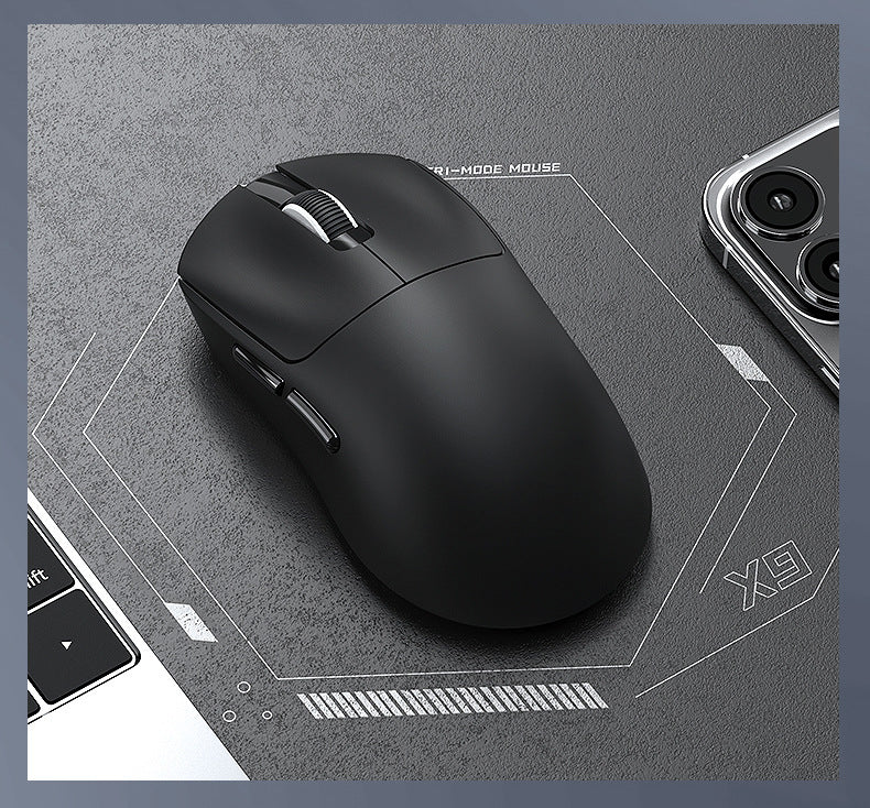 Three-mode wireless mouse lightweight PAW3311 e-sports game Bluetooth notebook with sticker
