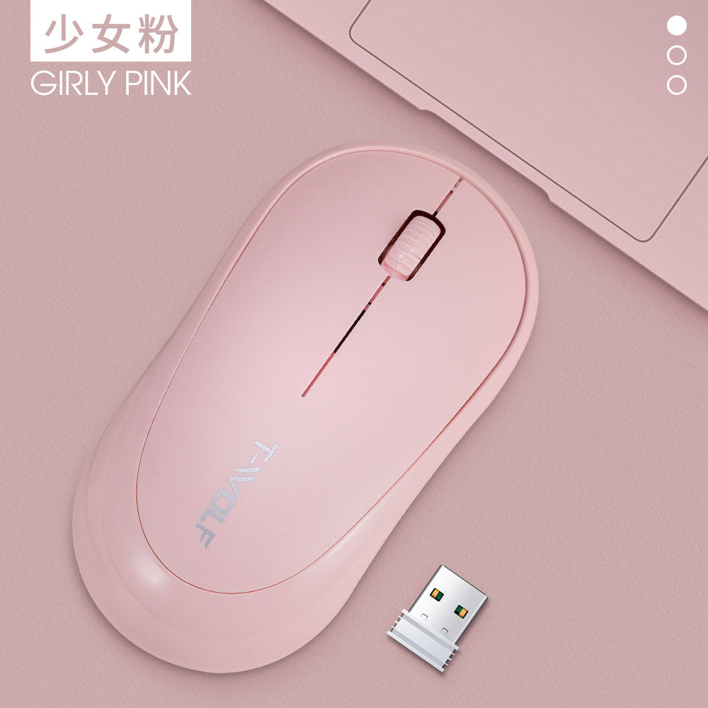 Q18 wireless mouse ultra-thin office business optical mouse girls color fresh gift mouse