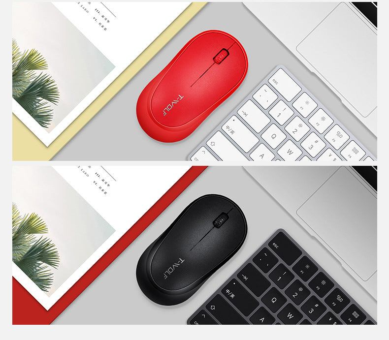 Q18 wireless mouse ultra-thin office business optical mouse girls color fresh gift mouse