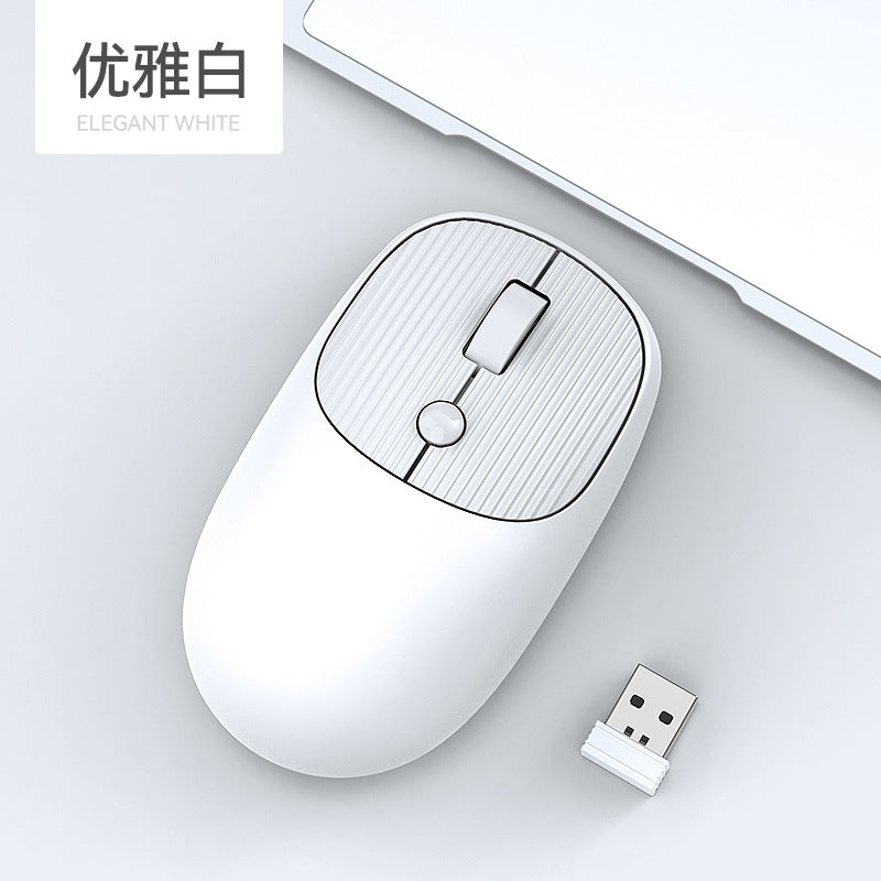 Q19 Wireless Bluetooth Mouse Display Power Macaron Color USB Private Model New Product