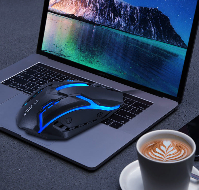 V1 Wired Mouse USB Luminous Mouse Desktop Notebook Universal Cheap Mouse