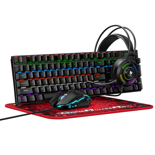 T-WOLF TF700 gaming 4 in1 mechanical keyboard set