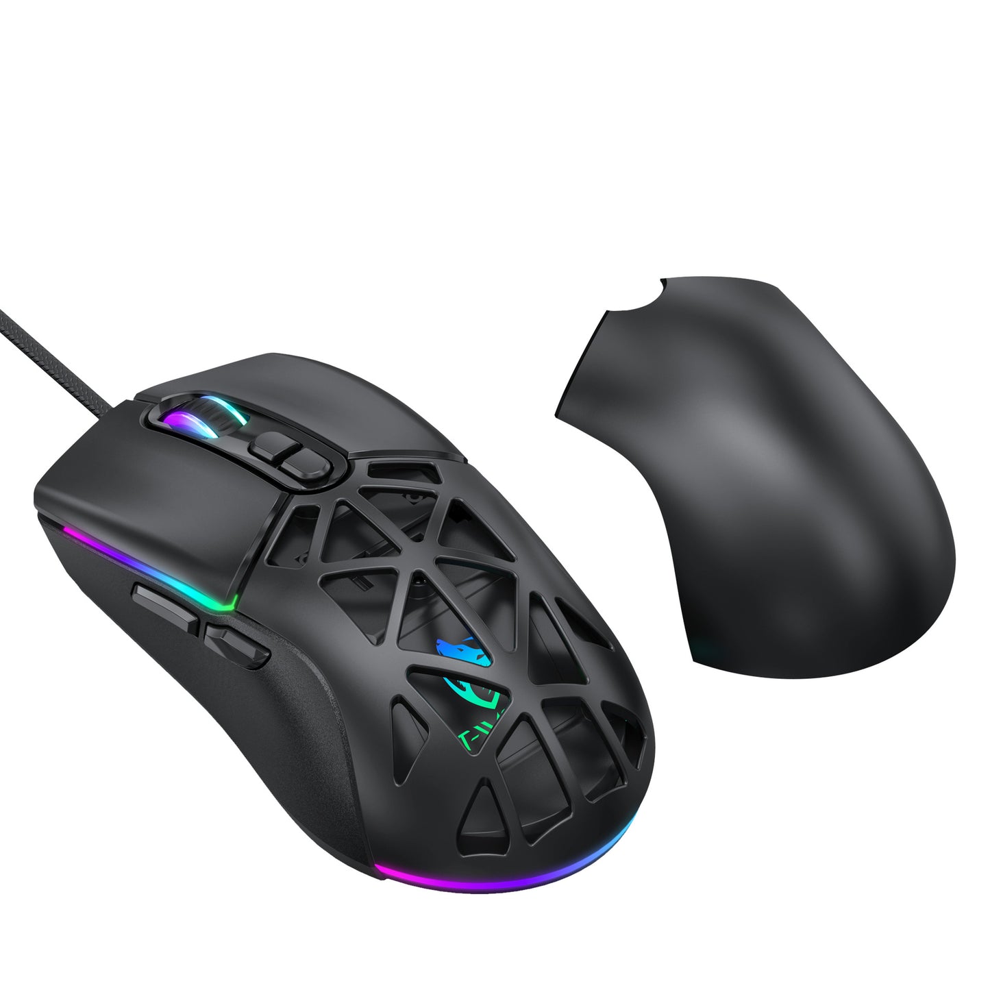 hot selling wired gaming mouse RGB lighting 12800dpi