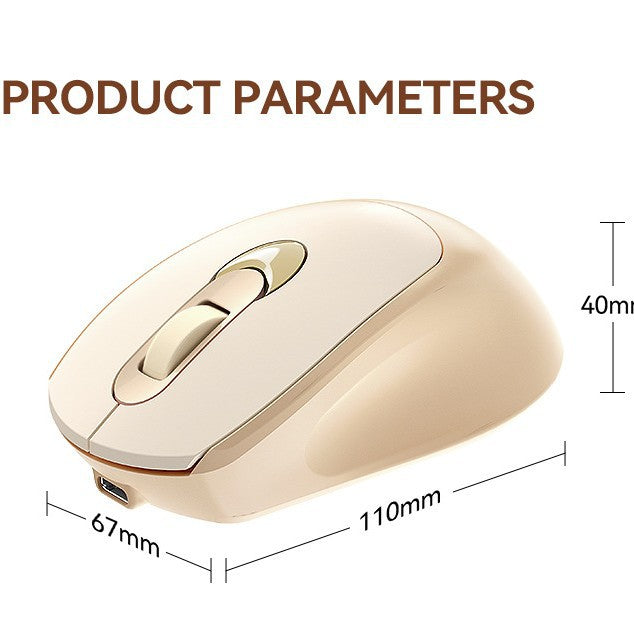 Q8 Wireless Mouse Dual Mode Girls Pink Universal Office Laptop Mouse