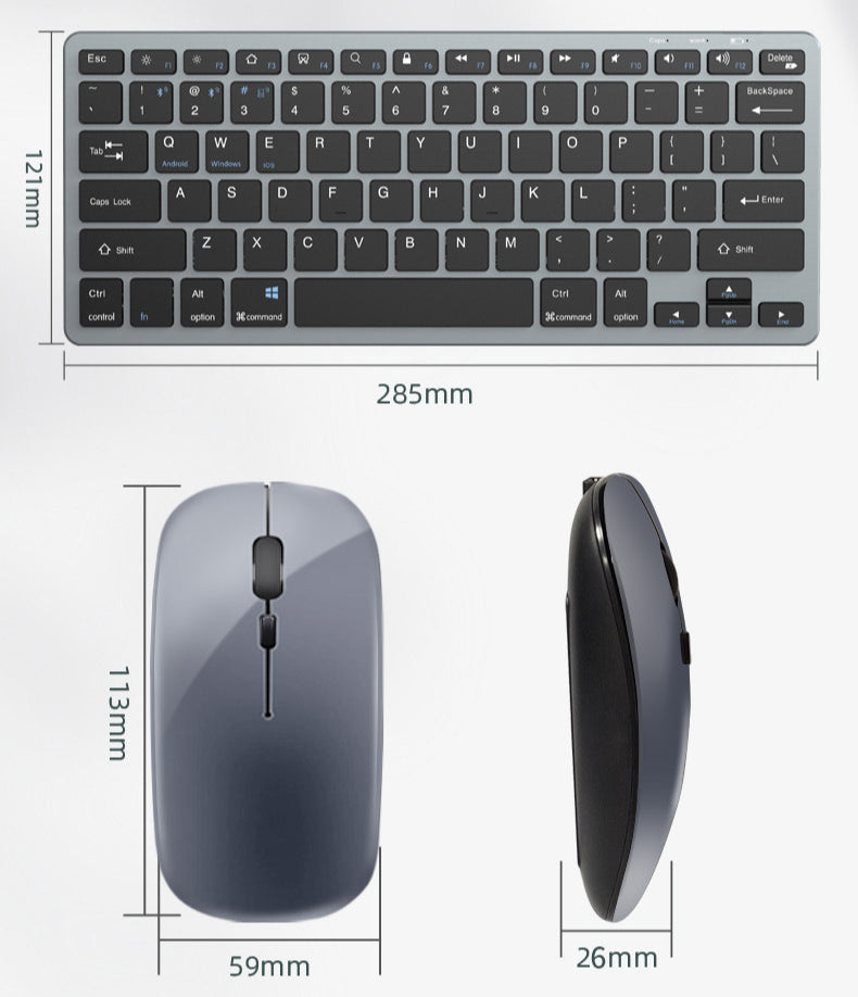 Wireless keyboard and mouse set 2.4g scissor foot office laptop keyboard bluetooth silent keyboard and mouse set