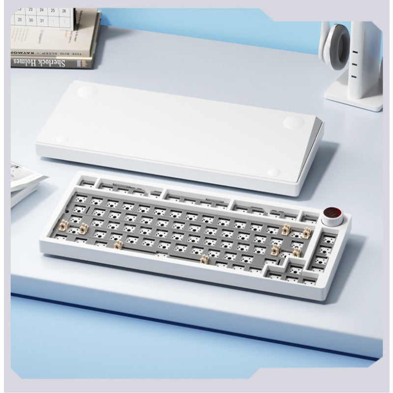 YK820 aluminum alloy mechanical keyboard kit 82 keys gasket bluetooth wireless keyboard