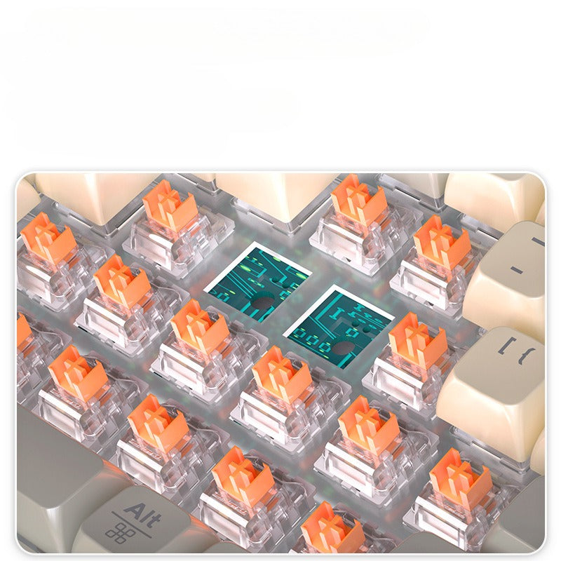 GK65/85/102 Wireless Bluetooth three-mode mechanical keyboard, customized game competitive office keyboard
