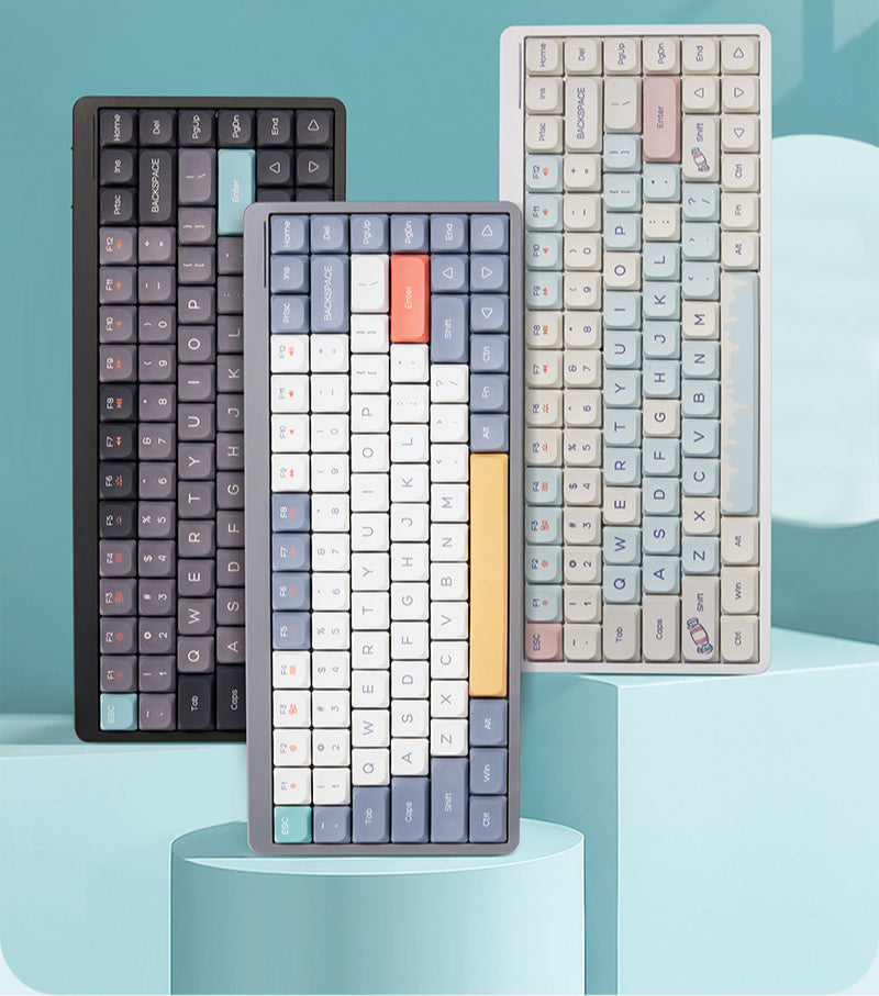 Customized red axis, green axis, low axis computer keyboard, silent office, high-value wireless Bluetooth mechanical keyboard three-mode