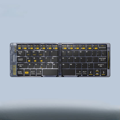 Transparent folding keyboard Suitable for mobile phones, tablets, wireless portable folding keyboard