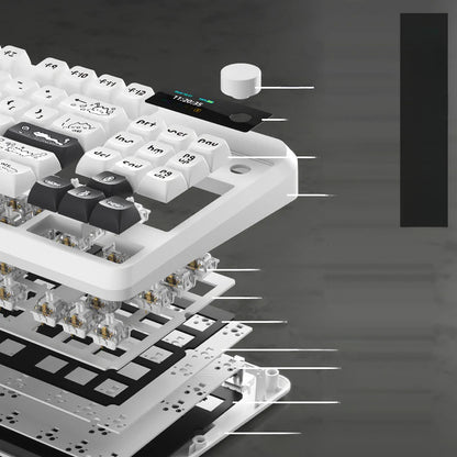YK830 Keyboard 87Pro mechanical keyboard three-mode wireless bluetooth high-value e-sports game mechanical keyboard kit