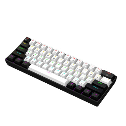&nbsp; 61-Key mechanical keyboard Green axis dual-color keypad Mini luminous game keyboard Portable compact computer keyboard