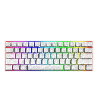 YK61 Keyboard Wired Magnetic Axis Mechanical e-sports gaming keyboard with RGB backlighting and adjustable key travel