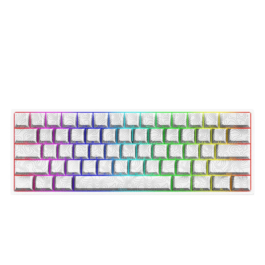 YK61 Keyboard Wired Magnetic Axis Mechanical e-sports gaming keyboard with RGB backlighting and adjustable key travel