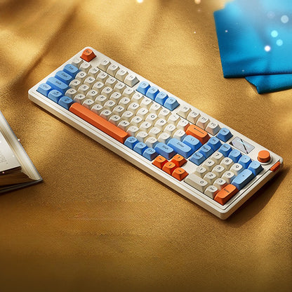 L98 wired silent office keyboard, mechanical feel RGB light effect game competitive high-value keyboard