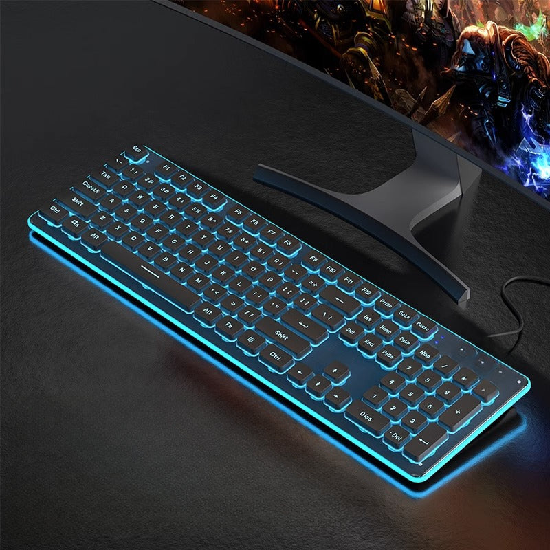 L1 mechanical feel silent wireless keyboard desktop notebook e-sports game office backlit wired keyboard