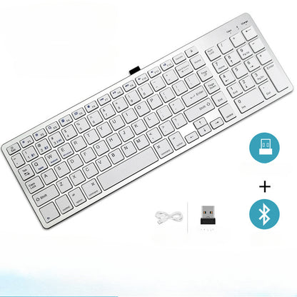 Wireless Keyboard Scissors Feet Mute Mini Set Portable Computer Tablet Phone Folding Bluetooth Keyboard
