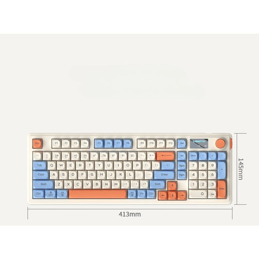L98 wired silent office keyboard, mechanical feel RGB light effect game competitive high-value keyboard