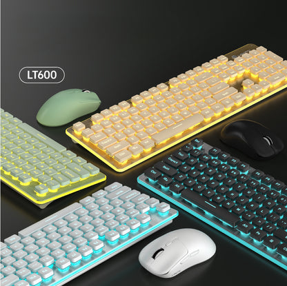 LT600 wireless silent film keyboard and mouse set desktop notebook game competitive office keyboard mouse