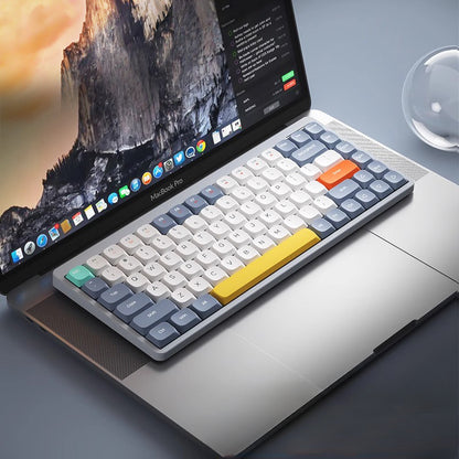 YK75 low axis mechanical keyboard, wireless bluetooth three-mode ultra-thin portable office notebook tablet keyboard