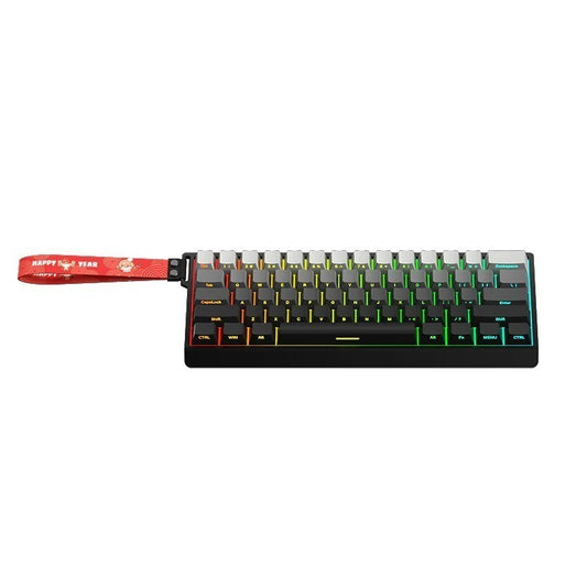 H60HE Bluetooth keyboard 61 key aluminum mechanical magnetic axis keyboard side engraved