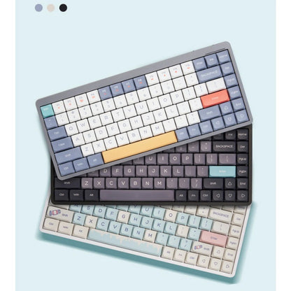 YK75 three-mode mechanical low axis keyboard 84 keys portable office game notebook tablet wireless keyboard