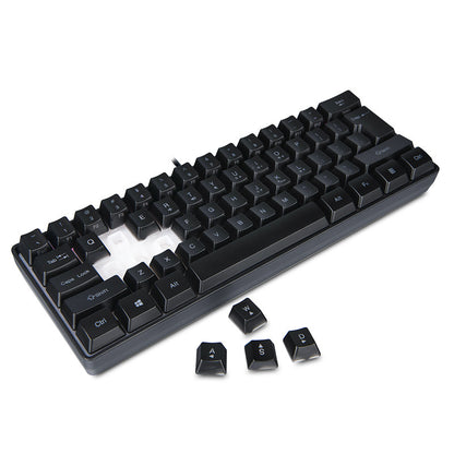 61/62/63 key game office universal keyboard RGB luminous keypad chicken film keyboard