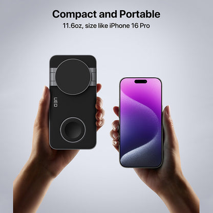 New hot-selling portable desktop magnetic three-in-one wireless charger mobile phone watch earphone multi-function charger