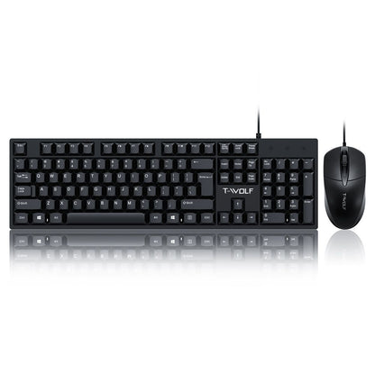 TF500 keyboard and mouse set Spanish business usb wired keyboard mouse game office desktop
