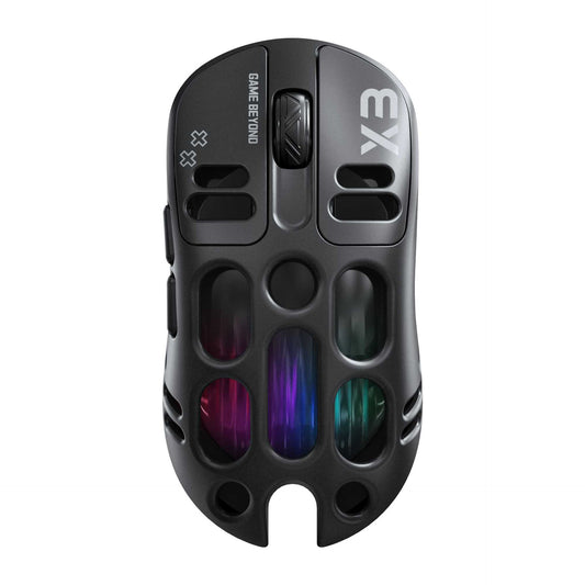 X3 three-mode mouse mechanical high-end competitive hollow game lightweight ergonomics RGB marquee