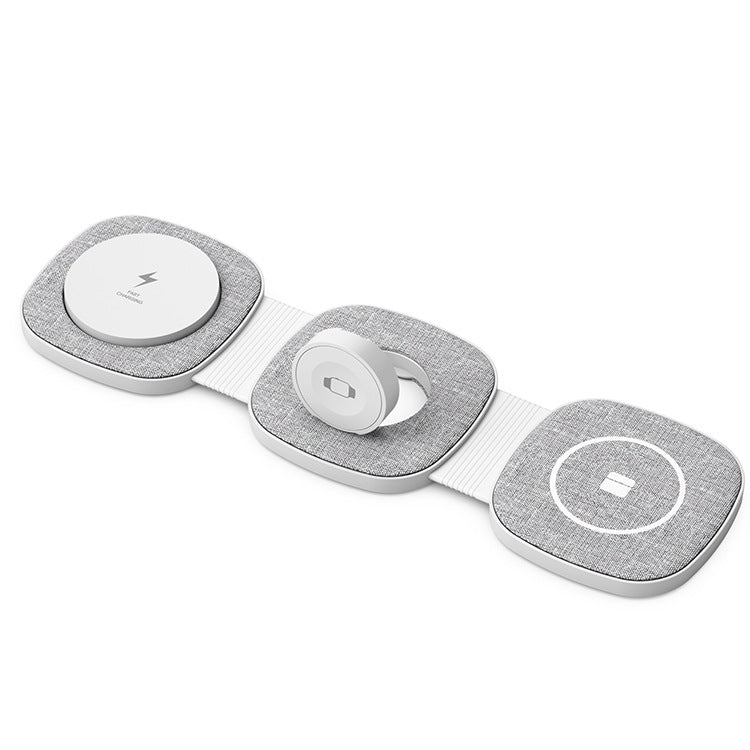 Magnetic folding three-in-one wireless charger, suitable for iPhone14/13/12 watch iwatch wireless charging