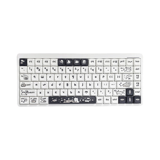 Customized red axis, green axis, low axis computer keyboard, silent office, high-value wireless Bluetooth mechanical keyboard three-mode