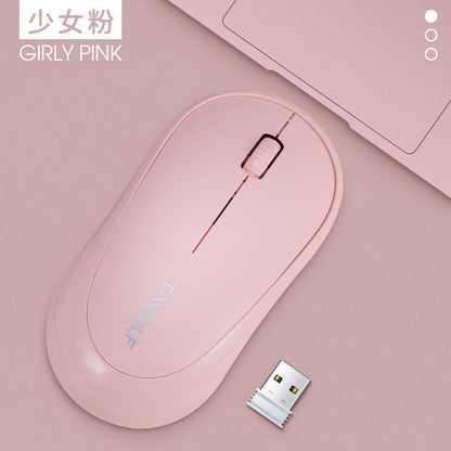 Q18 wireless mouse ultra-thin office business optical mouse girls color fresh gift mouse
