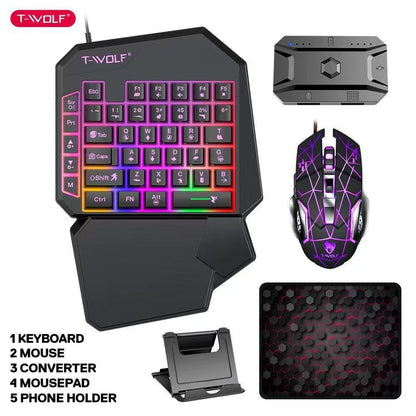 T19 one-handed keyboard Gungod Throne left-hand game keyboard mechanical feel